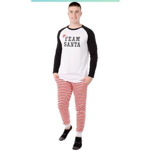 Team Santa‎ Pajamas Sets, Cute Christmas Printed 2 Piece Sleepwear, Holiday